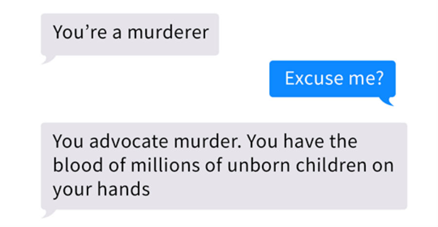 This Is How You Respond To “Pro-Lifers” That Call You A Criminal