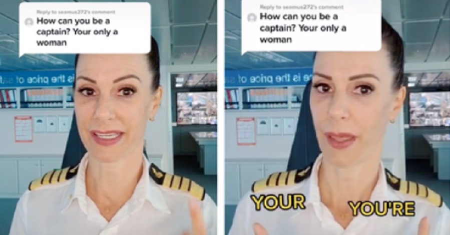 Captain Shuts Down Man Who Asked ‘How Can You Be A Captain? Your Only A Woman’