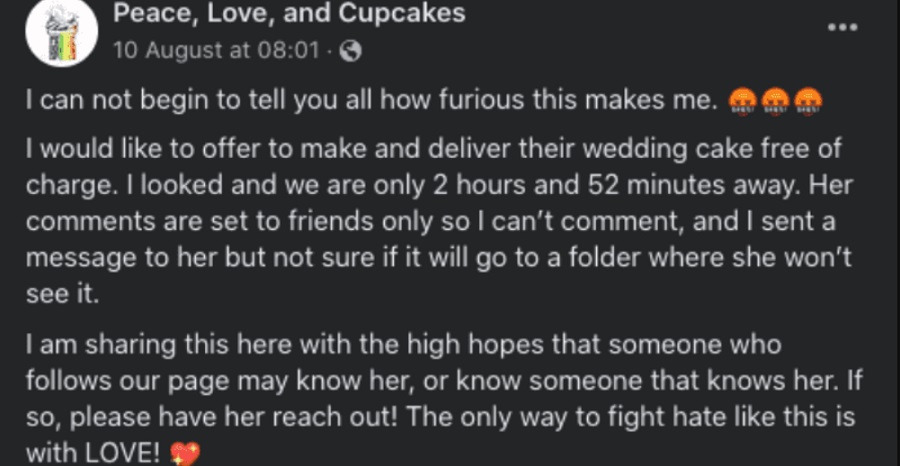 Cake Baker Refuses to Make Lesbian Couple’s Wedding Cake, Another Baker Comes to the Rescue