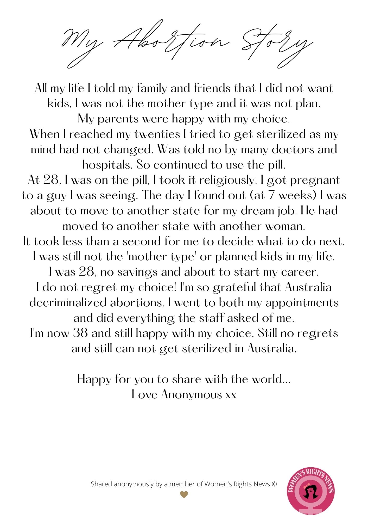 My Abortion Story #14