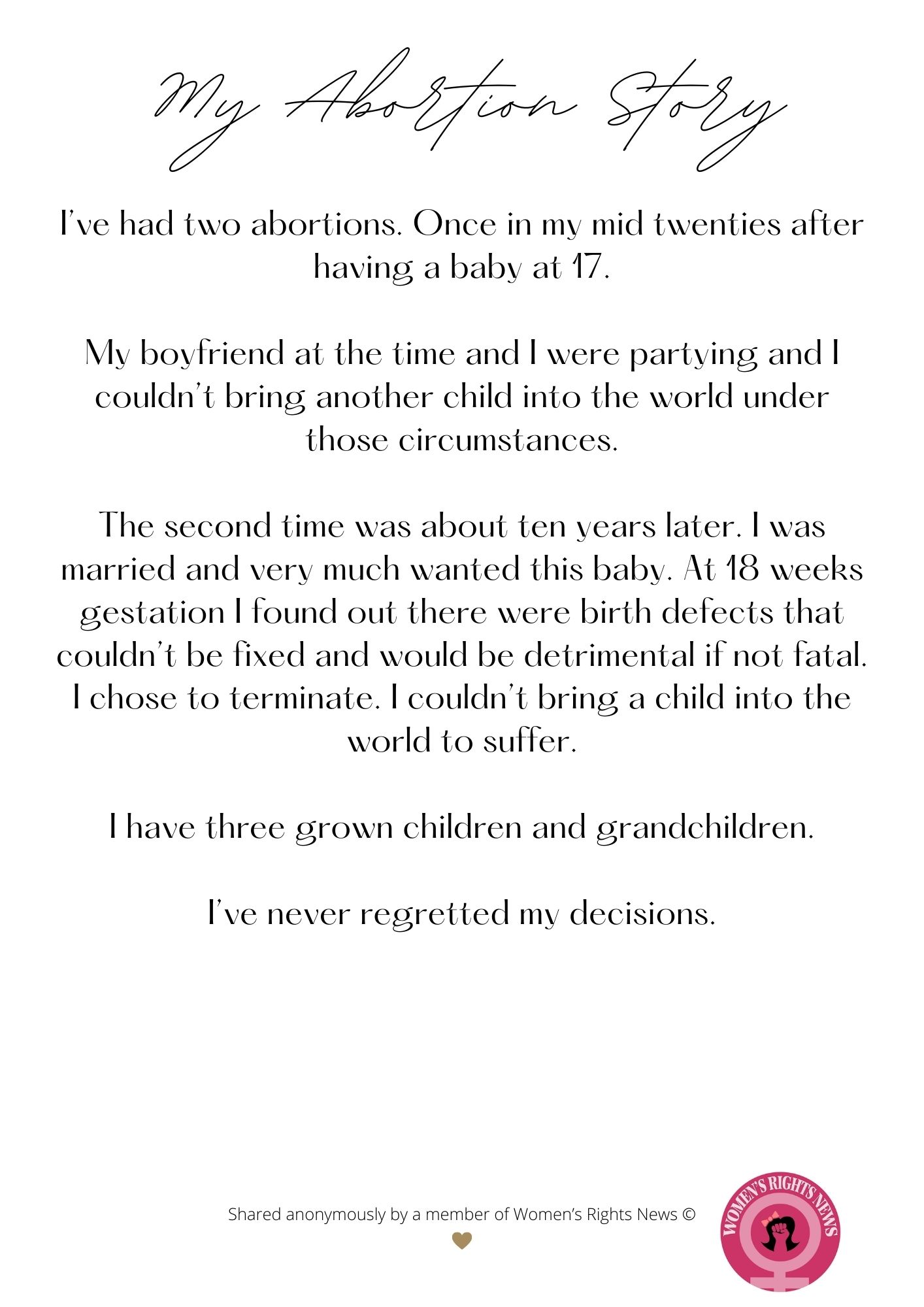 My Abortion Story #30