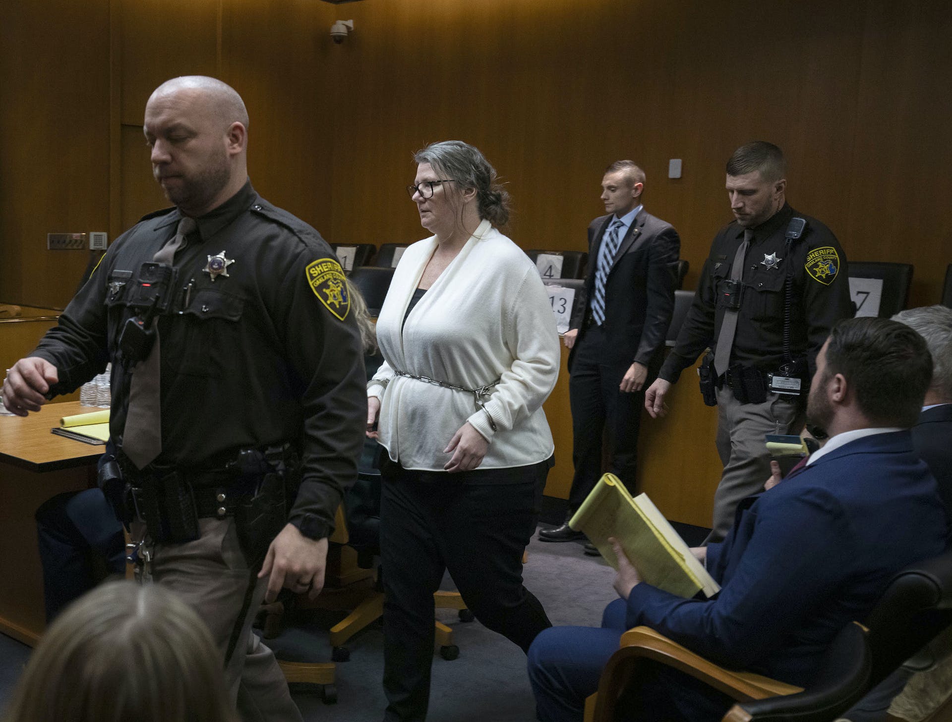 Michigan mother convicted of manslaughter for school shootings by her son – after buying him a gun and letting him keep it unsecured